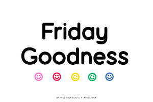 Friday Goodness Font