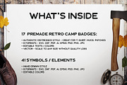 Retro Camp Badges Logos. Part 4, a Branding & Logo Template by JeksonGraphics (Thumbnail 2 of 11)