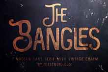 The Bangles - Vintage Sans Serif Fon