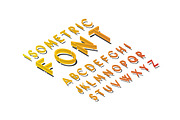Isometric font alphabet with shadow, an Object Graphic by majcot (Thumbnail 4 of 5)