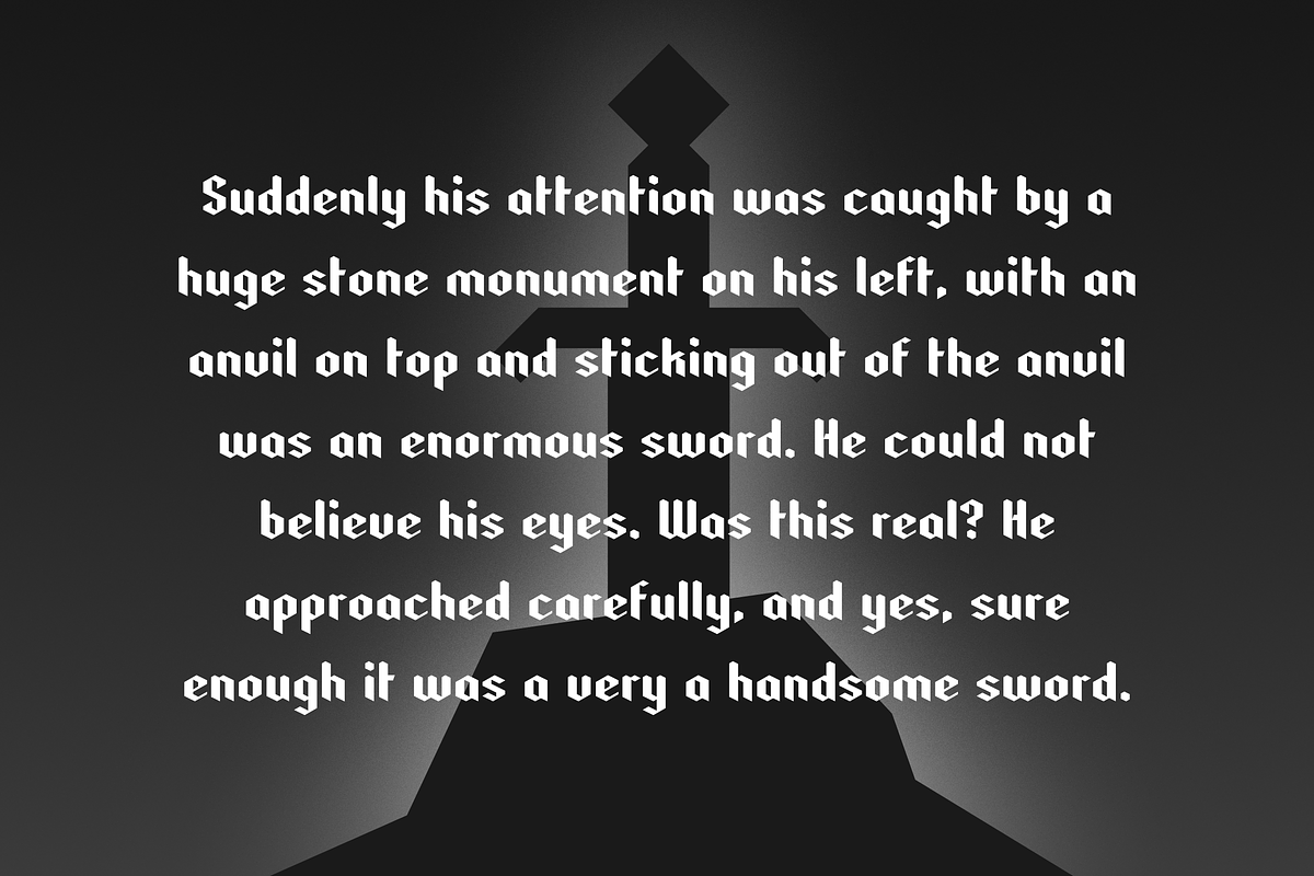 Swordstone - Gothic Typeface, a Font by RudenkoArts (Photo 2 of 3)