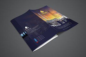 Template Trifold Oil And Gas Flyer