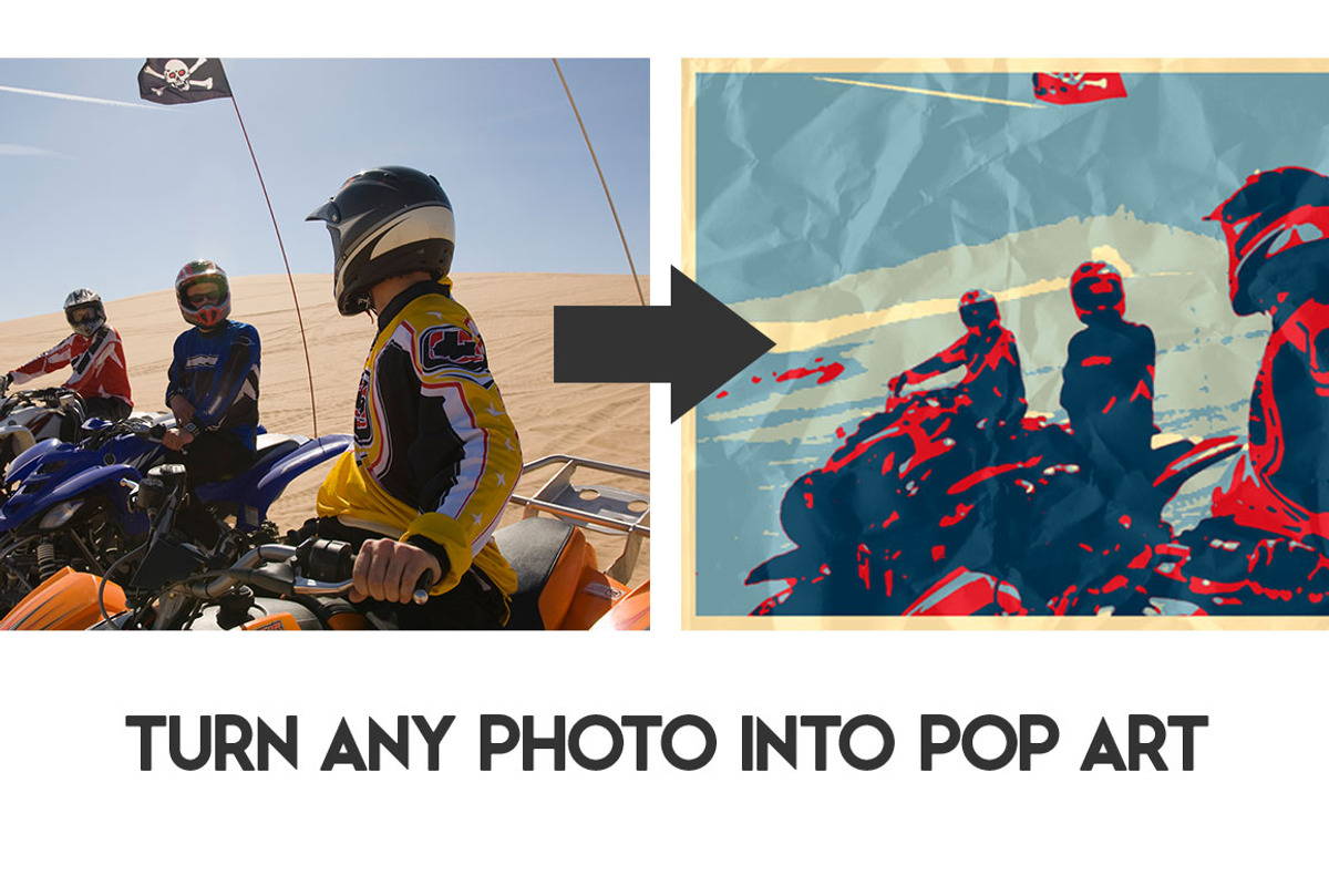 Hope Poster Pop Art Generator, an Action Add-On by SparkleStock (Photo 2 of 7)