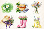 Spring Seasonal Elements Clipart, an Illustration by DreamCafeArt (Thumbnail 3 of 7)