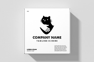 Hand Hugs Cat Care Logo