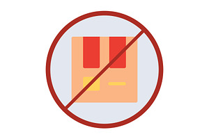 Out Of Stock Flat Icon, a Duotone Icon by Pexelpy