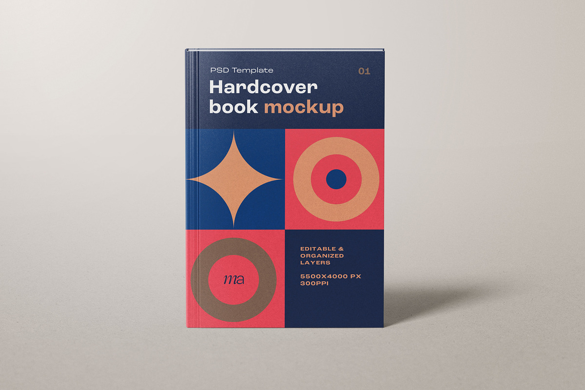 Hardcover Mockup Set, a Print Template by mockupatelier (Photo 4 of 13)