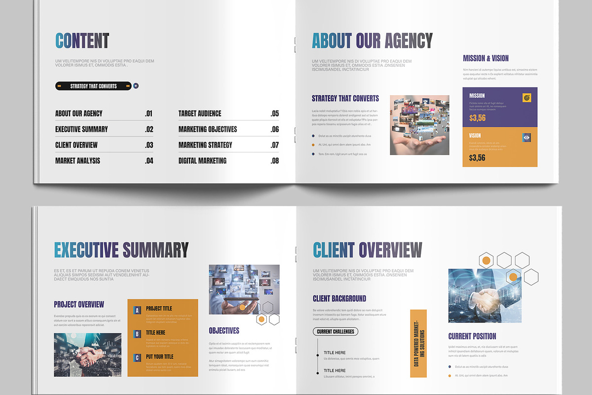 Clean Digital Marketing Proposal, a Brochure Template by MightyDesign (Photo 3 of 8)