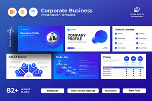 Corporate Business Presentation PPTX, a Presentation Template by Spark_Creative