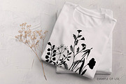 Wildflowers Silhouettes SVG, an Object Graphic by Dervik Art Store (Thumbnail 6 of 7)
