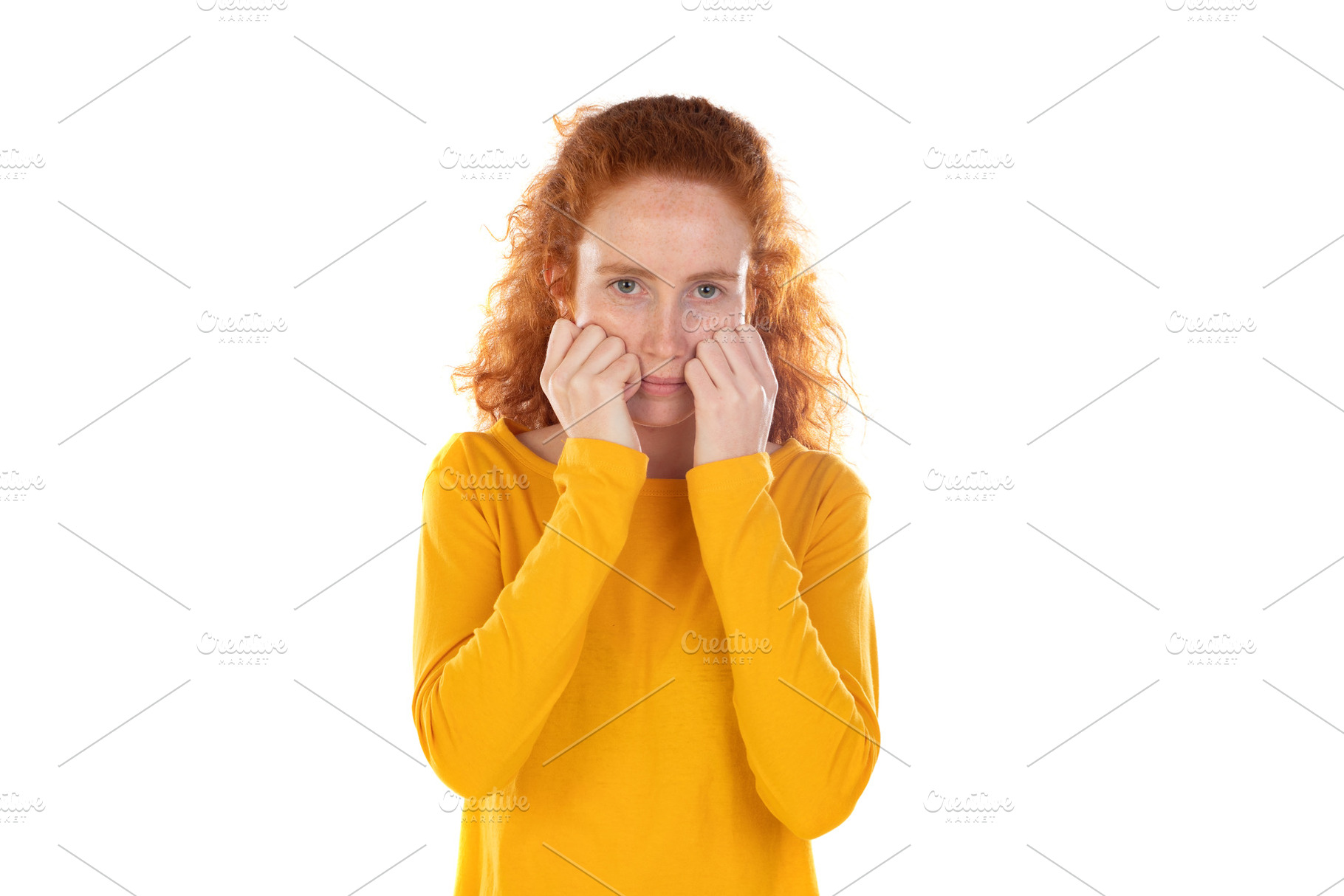 Worried redhear girl, a Person Photo by José Manuel Gelpi