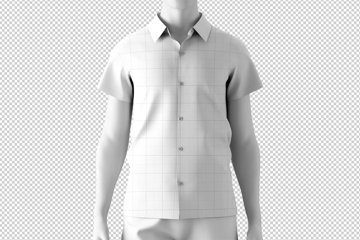 Button Up Shirt Mockup, a Shirt Mockup by zpackcreative (Photo 4 of 4)