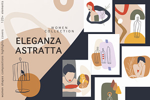 Abstract modern women