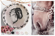 Ink Horses Graphic Collection, an Animal Illustration by Fluffy Unicorn (Thumbnail 4 of 10)