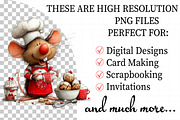 Whimsical Mouse Christmas Clipart, an Illustration by Daily.Designs (Thumbnail 2 of 7)