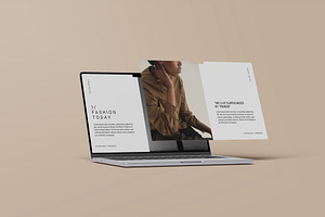 MacBook And Screen Mockup PSD