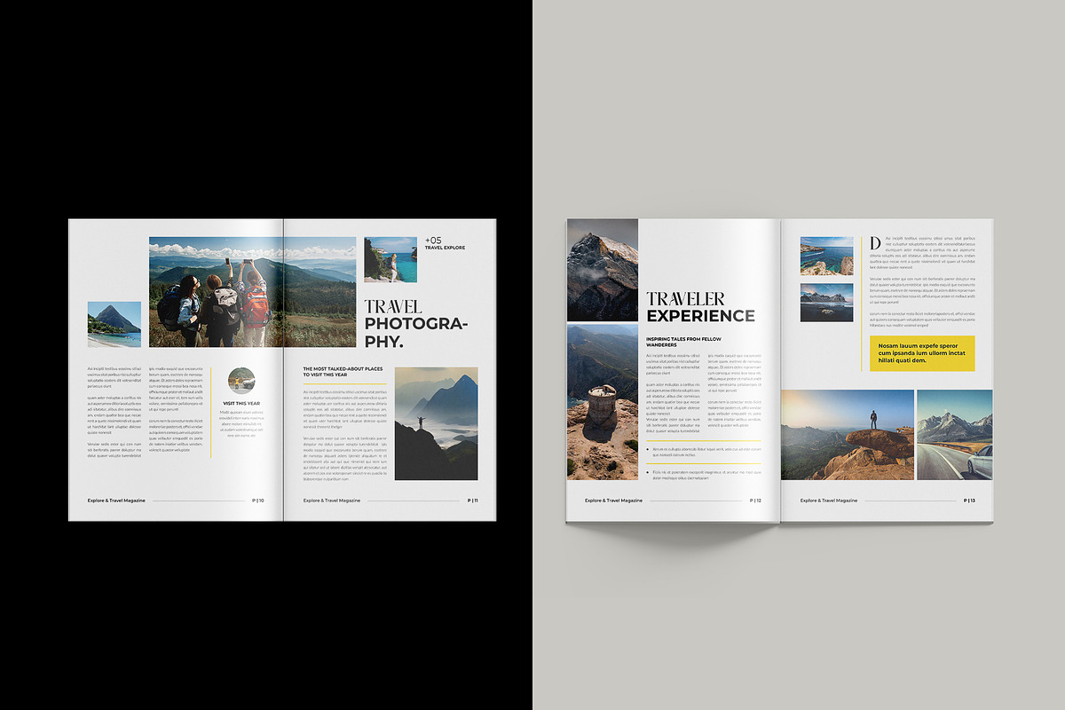 Explore Travel Magazine Template, a Magazine Template by StyleArt (Photo 7 of 11)