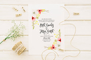 Watercolor Flower Set - Red & Yellow, an Illustration by foxandhazel (Thumbnail 6 of 6)