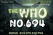 The Who, Horror Font, SVG Font, a Font by Tattoo Worker Studio (Thumbnail 1 of 4)