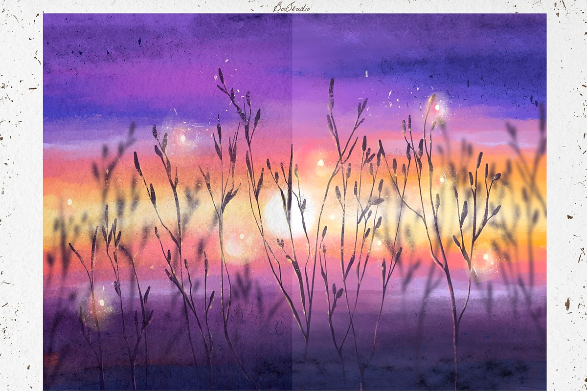 Magic Gouache Brushes for Procreate, a Brush Add-On by BooStudio (Photo 5 of 9)