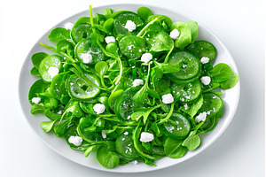 From a top view, a salad featuring, a Food & Drink Photo by ZinetroN