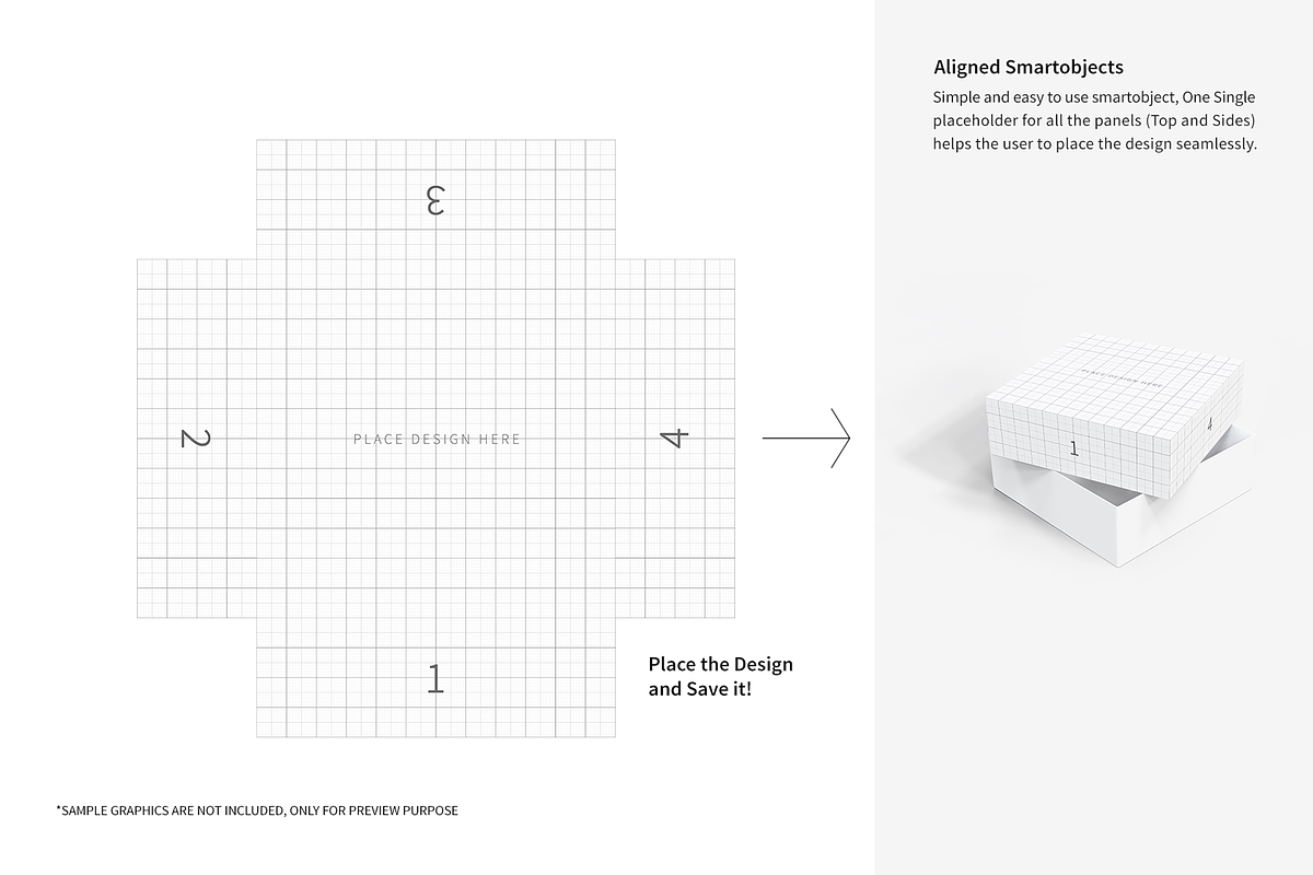 Square Box Packaging Mockups, a Cups & Container Mockup by shaikerintu (Photo 6 of 12)