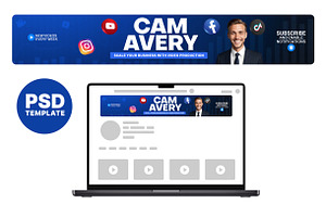 Real Estate Agent YouTube banner, a Social Media Template by Vaughn Studios
