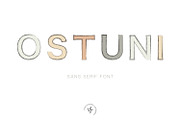 O S T U N I, a Sans Serif Font by Blossom (Thumbnail 1 of 4)