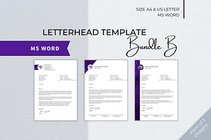 Letterhead Word Template Bundle