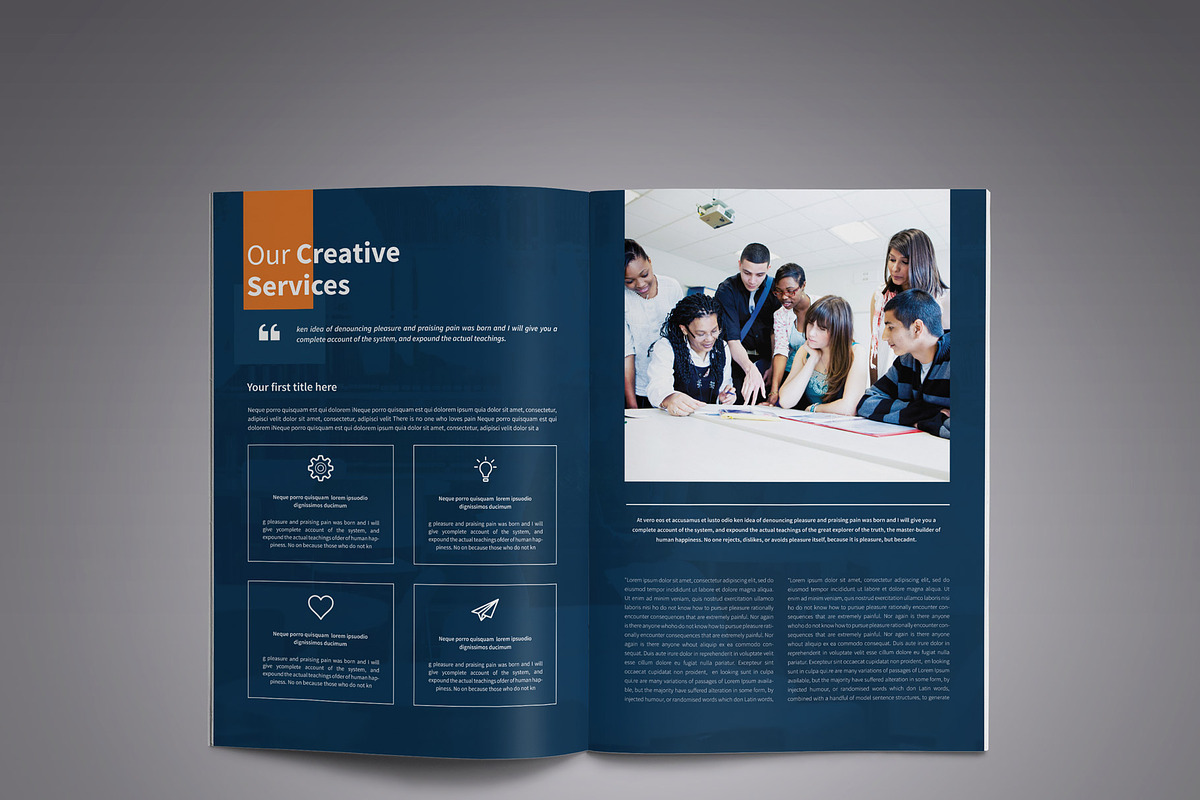 Corporate Business Brochure template, a Brochure Template by New Lines (Photo 5 of 10)