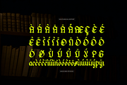 Manthra Klaussa Blackletter Typeface, a Blackletter Font by Denustudios (Thumbnail 11 of 12)