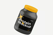 Protein Jar Mockup, a Packaging Mockup by renderstockmarket (Thumbnail 3 of 4)