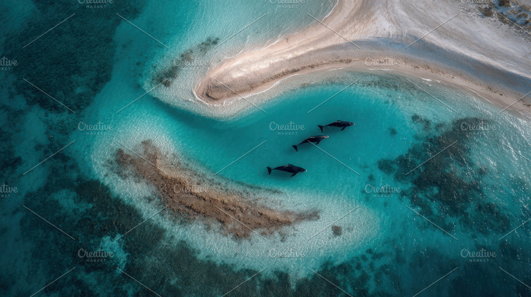 Dolphins swimming in clear water, a Photo by Beautiful things