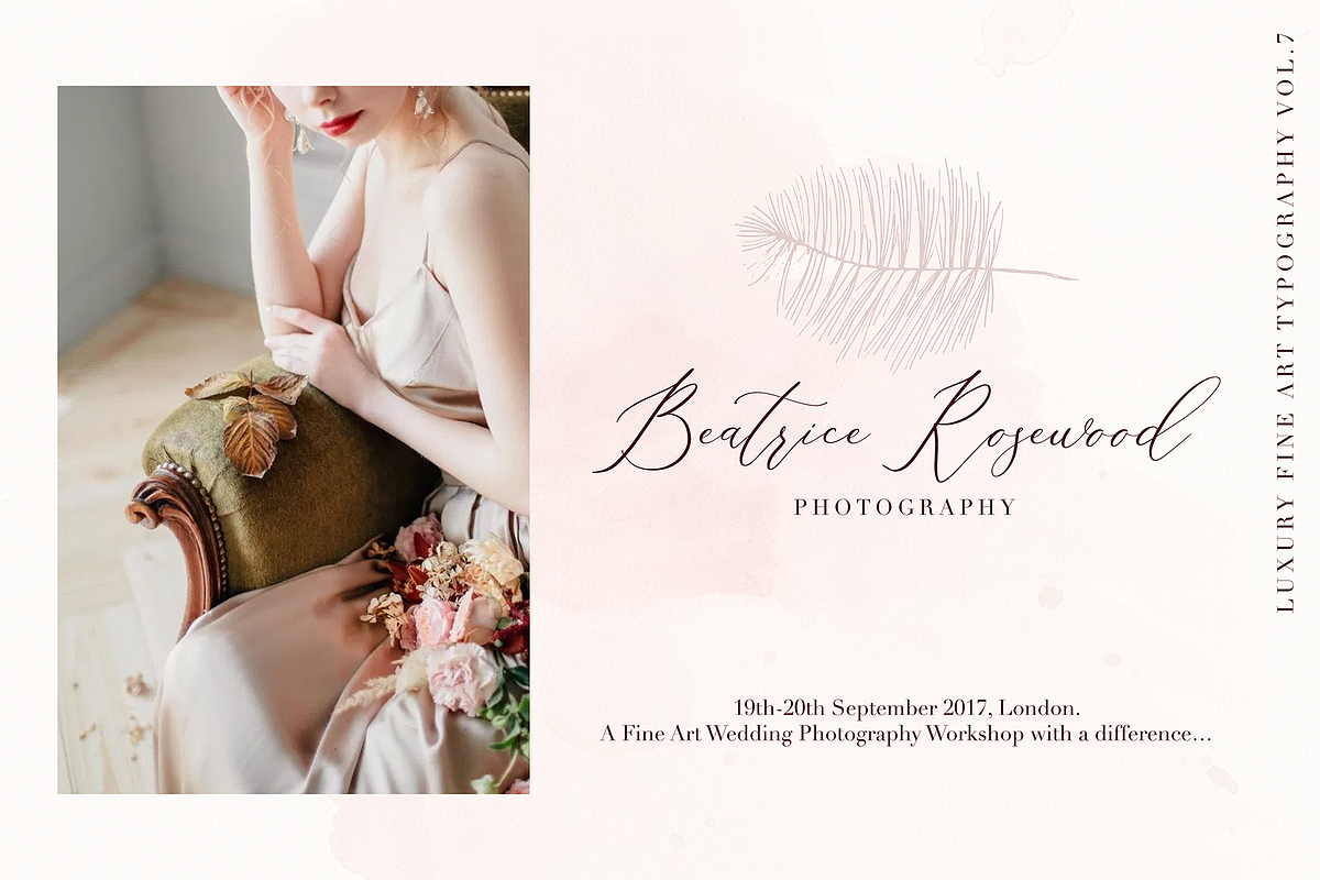 Floral Hearts-Luxury Script Font preview 7