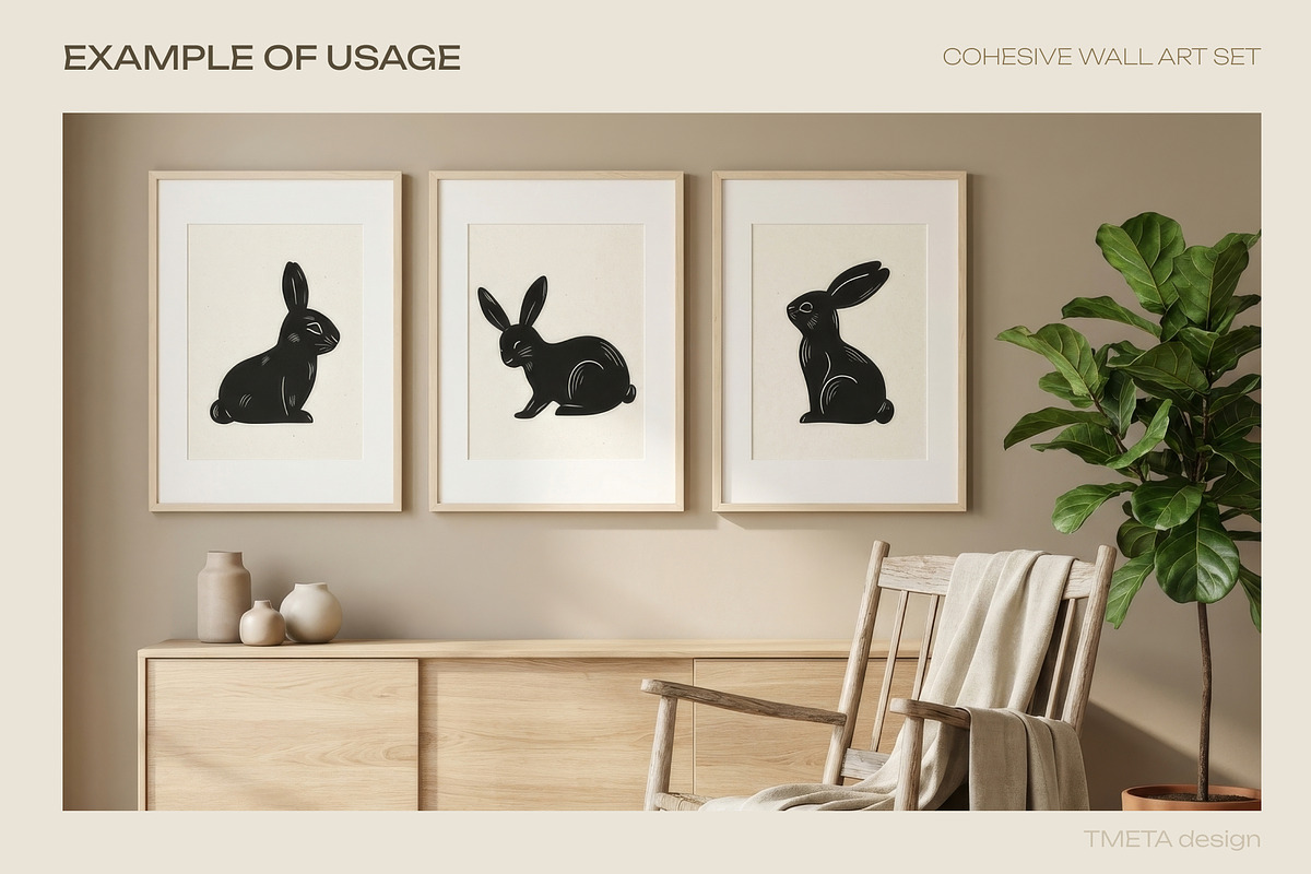 Gentle Bunny | Branding Bundle, an Object Graphic by TMETA design (Photo 3 of 20)