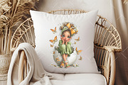 Whimsical Spring Fairy Clipart, an Illustration by OK Design (Thumbnail 5 of 6)