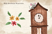 Watercolor Nursery Rhymes Clipart, an Animal Illustration by LeMagiqueBoutique (Thumbnail 7 of 7)