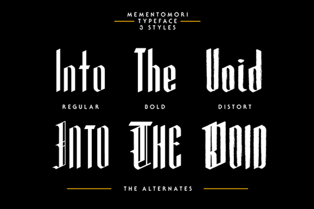 Mementomori Typeface preview 4