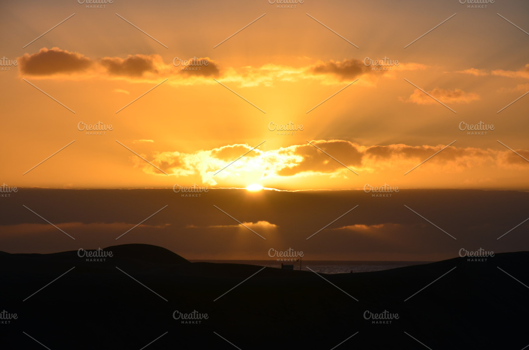 Sunrise In The Desert Containing Sunrise Sun And Desert