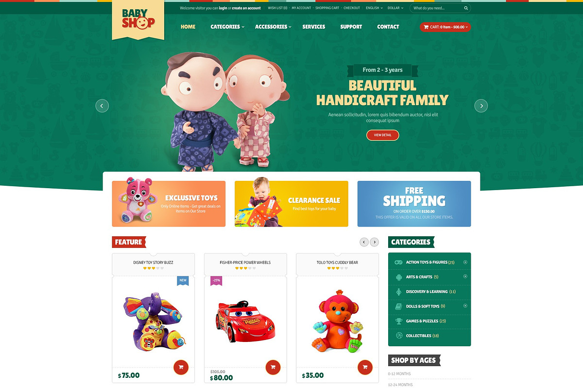 Babyshop- Website PSD, a Websites & App Template by Puzzthemes (Photo 2 of 2)