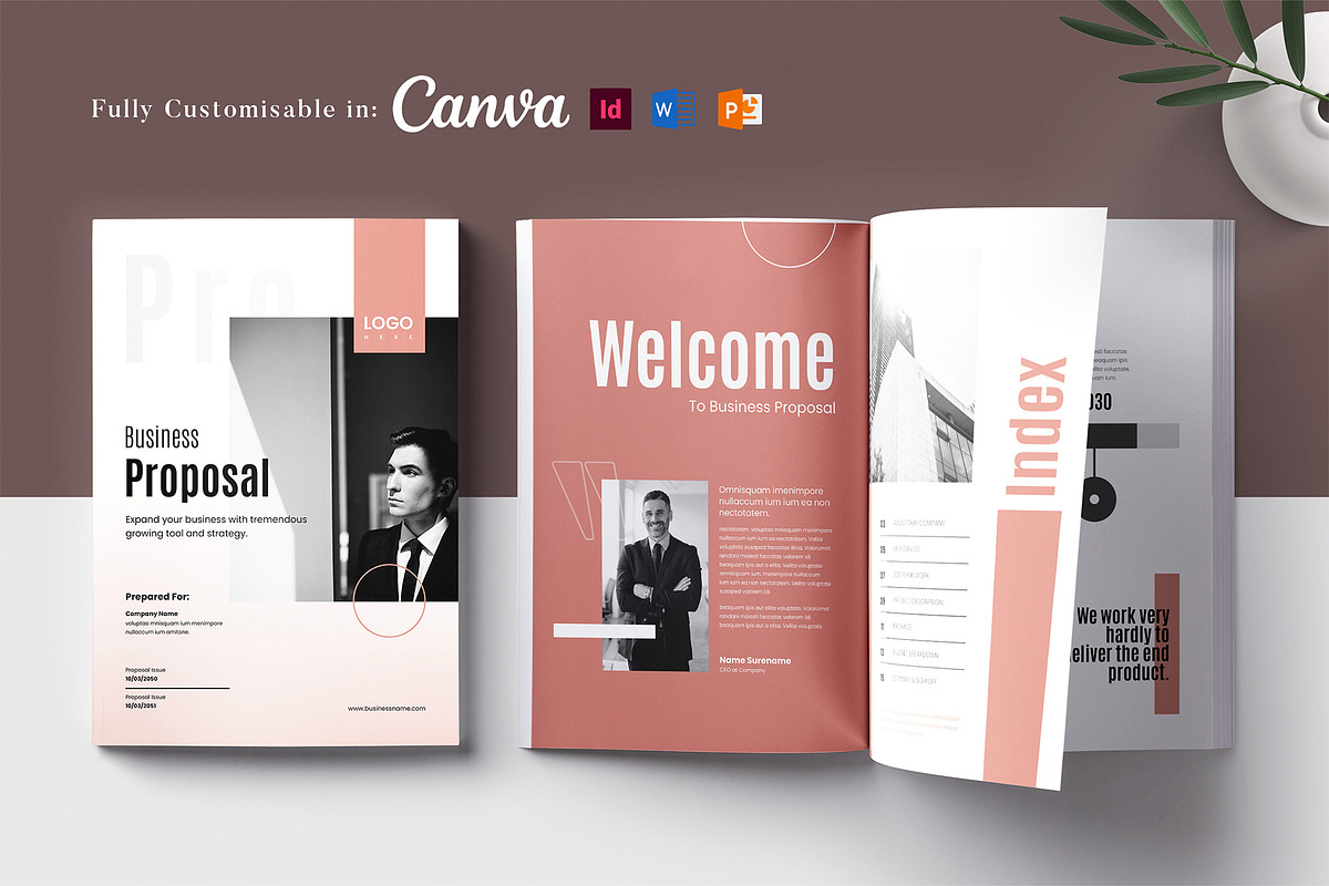 Business Proposal Template, Brochure, a Brochure Template by Niofix (Photo 1 of 9)