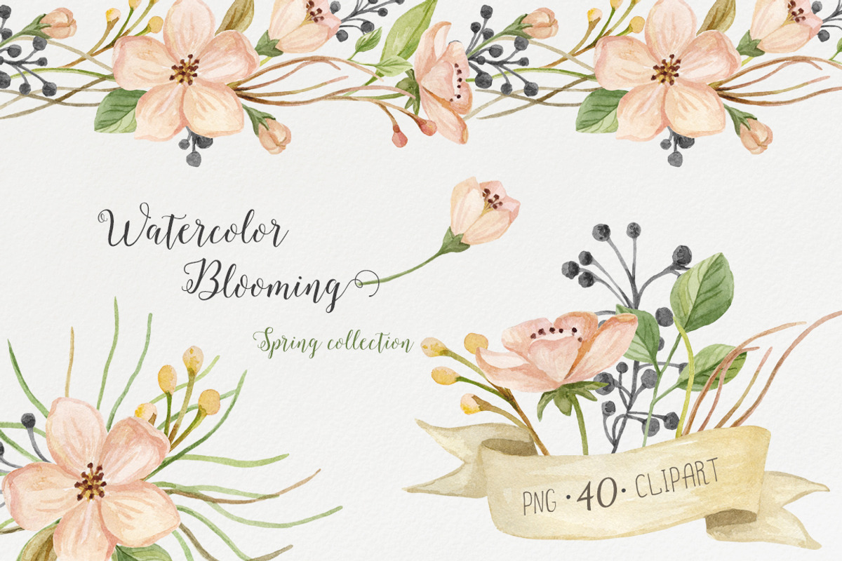 80% OFF Spring Floral Bundle, a Decorative Illustration by NataliVA (Photo 7 of 9)