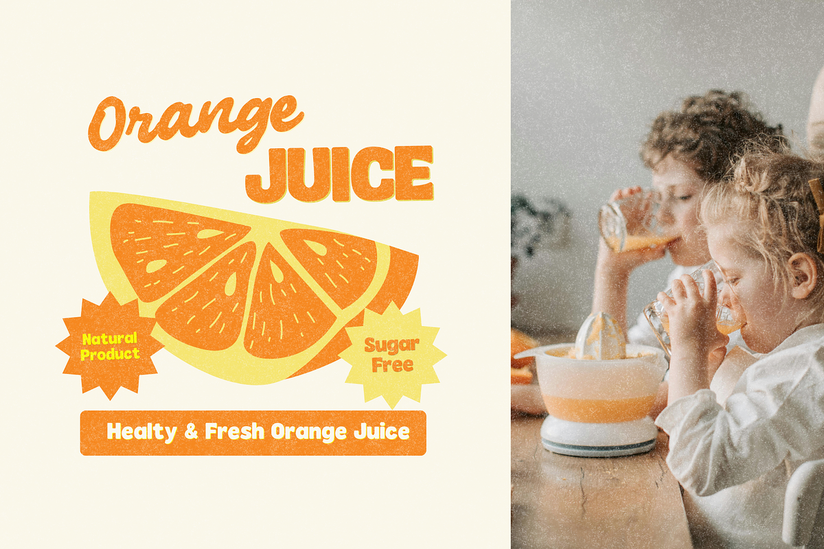 Fresco Vintage – Authentic Retro Duo, a Script Font by Creacy Studio (Photo 8 of 10)