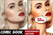 Comic Book Photoshop Action, an Action Add-On by DESIGNAVO (Thumbnail 1 of 6)