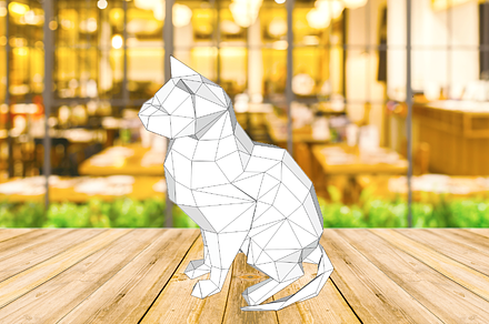 DIY Patient CAT, Papercraft Low Poly, a Pattern Graphic by CATENTER