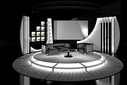 Virtual TV Studio Chat Set 19, a Furniture 3D Model by akerStudio (Thumbnail 2 of 13)