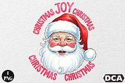Christmas Joy Christmas Santa Png, an Illustration by DreamCafeArt (Thumbnail 1 of 6)