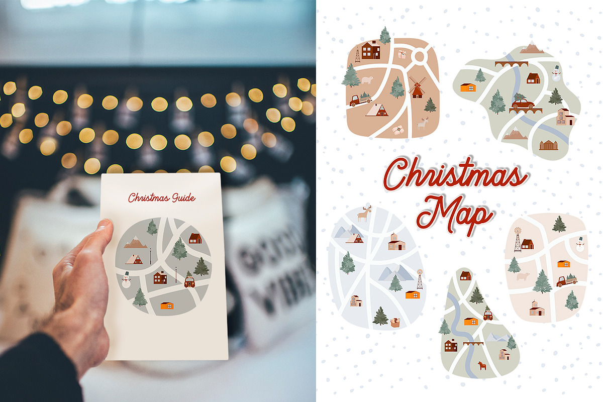 Snowy Village Christmas Collection, a Seasonal Illustration by Mio Buono (Photo 15 of 19)