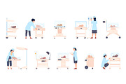 Neonatal care. Nurses and doctors, a Healthcare Illustration by LadadikArt (Thumbnail 1 of 3)