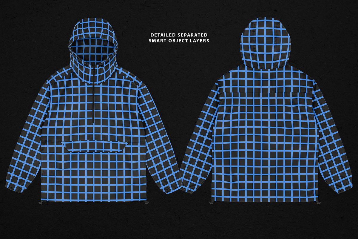 Realistic Anorak Jacket Mockup, an Apparel Mockup by Uncentrifuged Pressure (Photo 6 of 10)